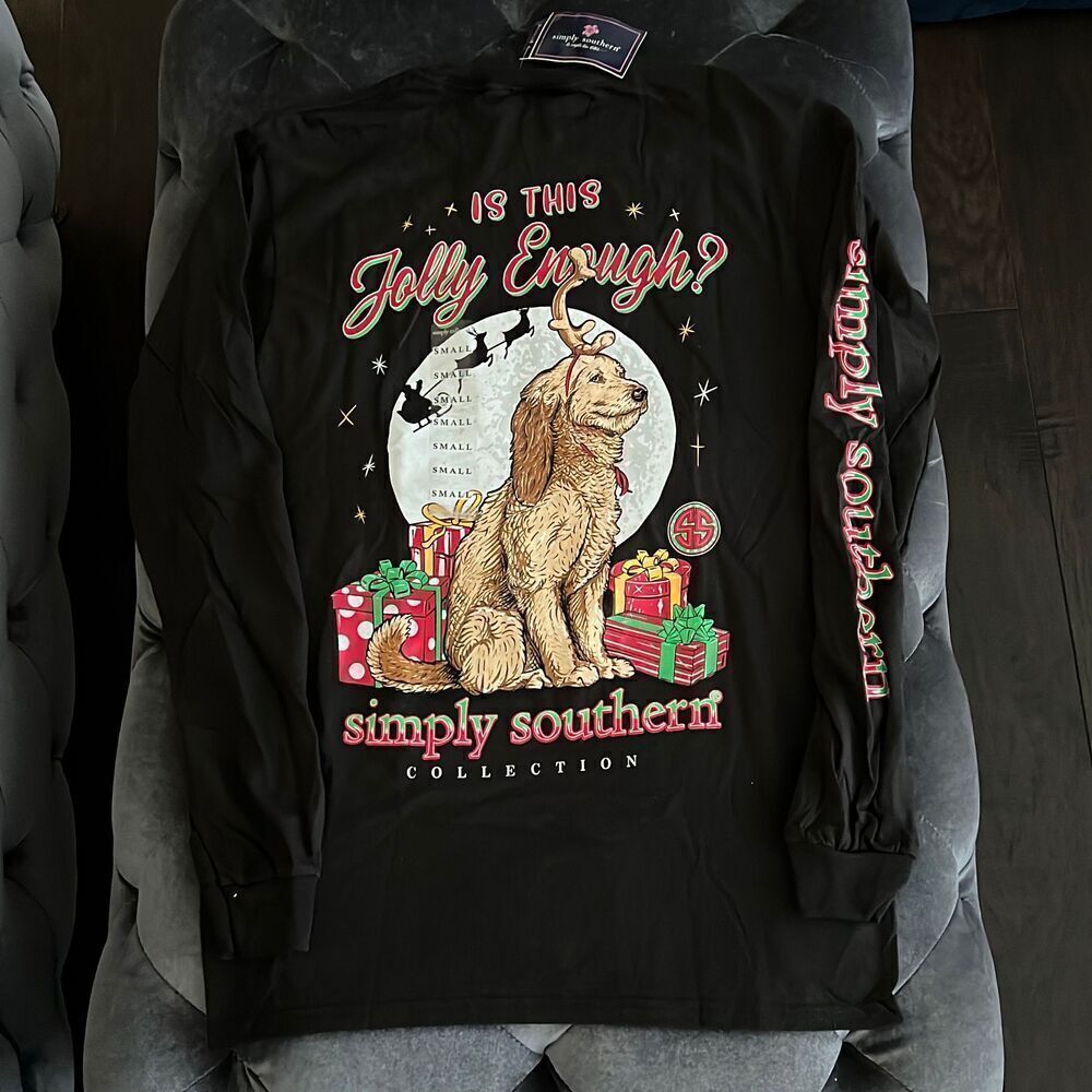 Simply‎ Southern long sleeve holiday Christmas shirt NWT